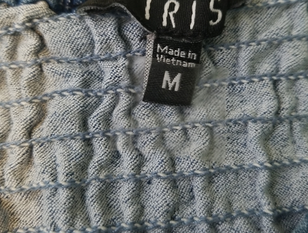 IRIS womens romper size Medium sweetheart neckline pull-on EUC - Picture 2 of 6